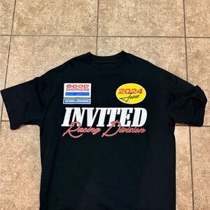 Grateful apperal Black Invited Racing Division T-Shirt